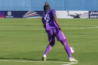 Zagreb, Hırvatistan - 31 Temmuz 2018: Arap Kulüp Şampiyonlar Kupası, Al Ain - Es Setif. İbrahim Diaky (18))