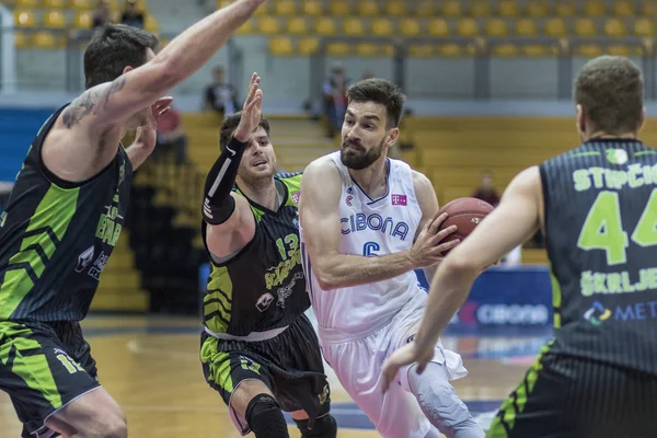 Záhřeb Chorvatsko Května 2018 Finálový Zápas Basketbalové Čtvrtiny Mezi Cibonou — Stock fotografie