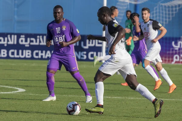 Zagreb, Hırvatistan - 31 Temmuz 2018: Arap Kulüp Şampiyonlar Kupası, Al Ain - Es Setif. Oyuncular iş başında 