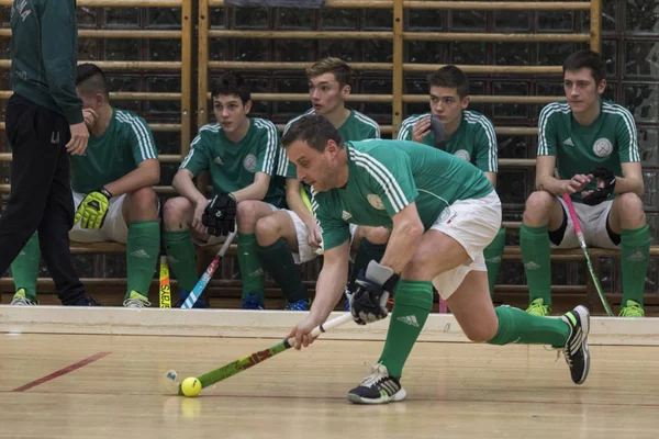 Zelina Croatie Mars 2018 Finale Hockey Intérieur Croatie Match Hockey — Photo