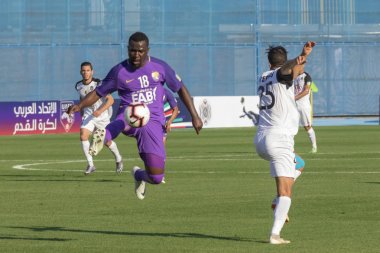 Zagreb, Hırvatistan - 31 Temmuz 2018: Arap Kulüp Şampiyonlar Kupası, Al Ain - Es Setif. İbrahim Diaky (18))