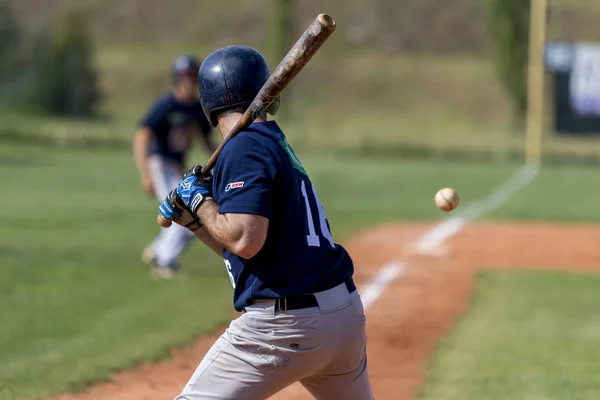 Karlovac Horvátország Május 2018 Euro Interleague Baseball Mérkőzésen Között Baseball — Stock Fotó