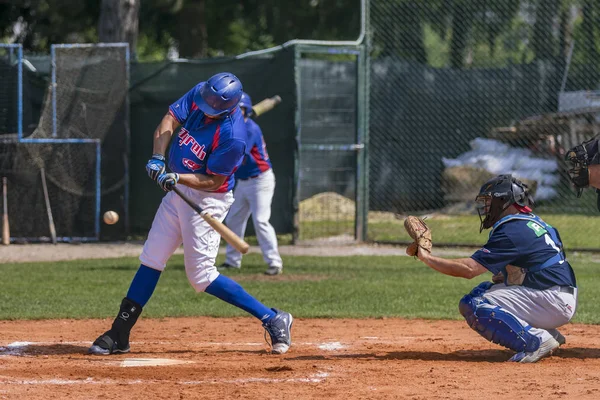 Karlovac Croatia May 2018 Euro Interleague Baseball Match Baseball Club — Stock Photo, Image