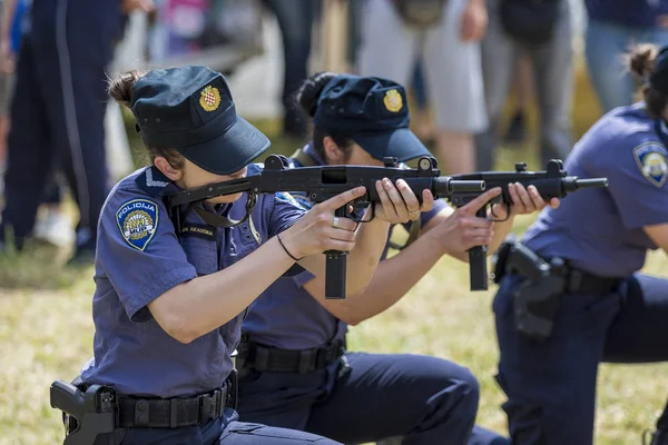 Velika Gorica Kroatien Mai 2018 Airvg 2018 Airshow Kroatische Polizisten — Stockfoto