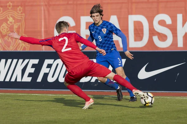 Velika Gorica Kroatië Maart 2018 Europees Kampioenschap Onder Kwalificatieronde Wedstrijd — Stockfoto