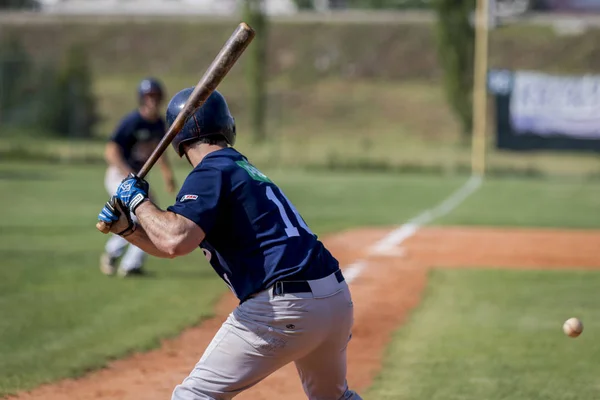 Karlovac Croatia Maio 2018 Euro Interleague Baseball Match Baseball Club — Fotografia de Stock