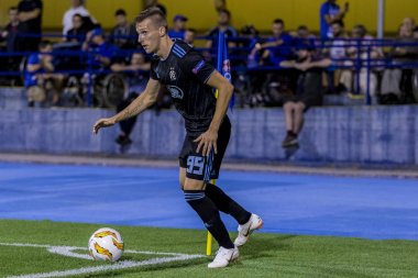 Zagreb, Hırvatistan - 20 Eylül 2018: Uefa Avrupa Ligi 2018 / 2019, Gnk Dinamo vs. Sk Fenerbahçe. Etkinlikte Mislav Orsiç (99)