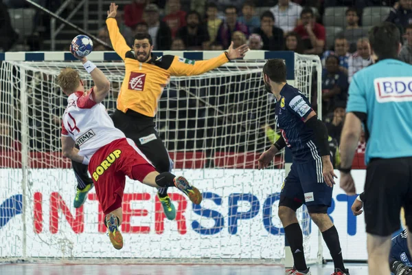 Zagreb Croatia Janeiro 2018 Campeonato Europeu Handebol Masculino Ehf Euro — Fotografia de Stock