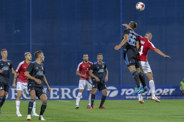 Zagreb Croatia Julho 2018 Partida Liga Dos Campeões Uefa Entre — Fotografia de Stock