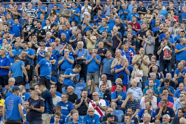 Zágráb Horvátország 2018 Július Uefa Bajnokok Ligája Mérkőzés Gnk Dinamo — Stock Fotó