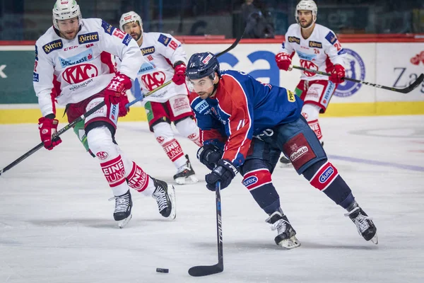 Zagreb Croatia Dezembro 2018 Ebel Ice Hockey League Match Entre — Fotografia de Stock
