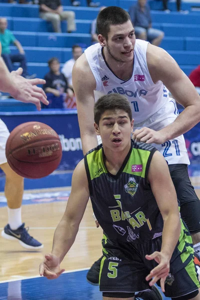 Zagreb Croacia Mayo 2018 Partido Cuartos Final Baloncesto Entre Cibona — Foto de Stock