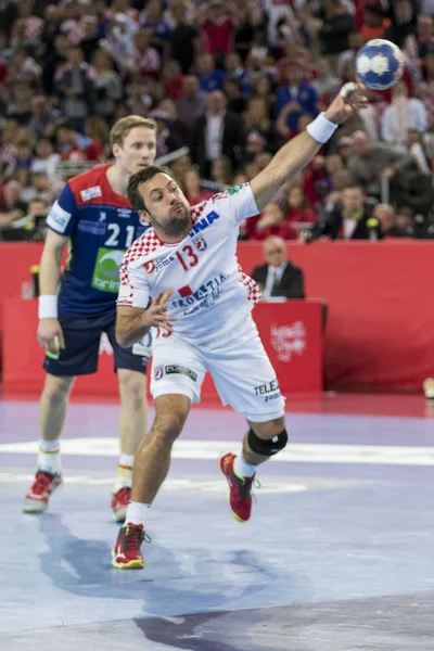 Zagreb Croacia Enero 2018 Campeonato Europa Balonmano Masculino Ehf Euro — Foto de Stock