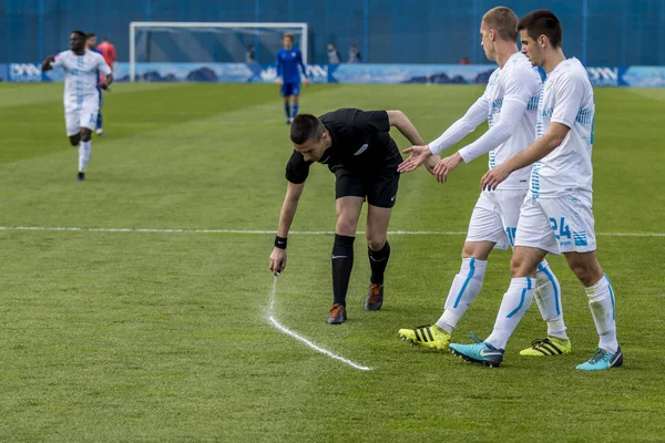 Zagreb Croatia April 2018 Croatian First Football League Game Gnk — 스톡 사진