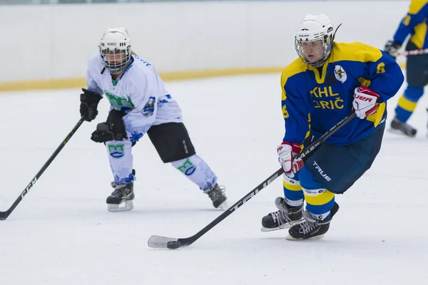 Zagreb Kroatië Februari 2018 Dbel Vrouwen Ijshockey Salata Winterklassieker Tussen — Stockfoto