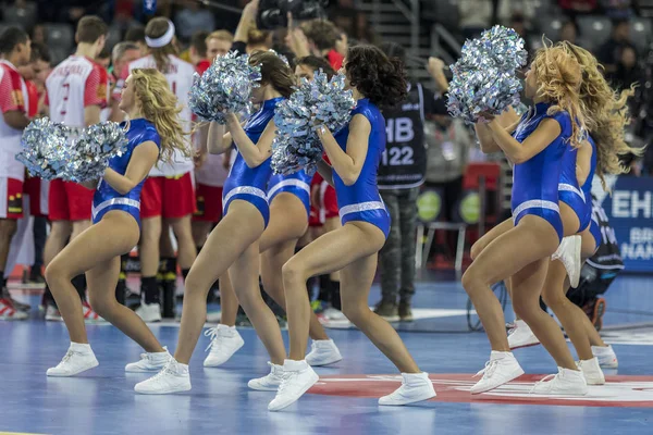 Zagreb Kroatien Januar 2018 Handball Europameisterschaft Der Männer Ehf Hauptrundenspiel — Stockfoto