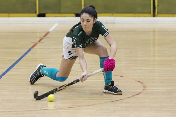 Zelina Croatie Mars 2018 Finale Hockey Intérieur Croatie Match Hockey — Photo