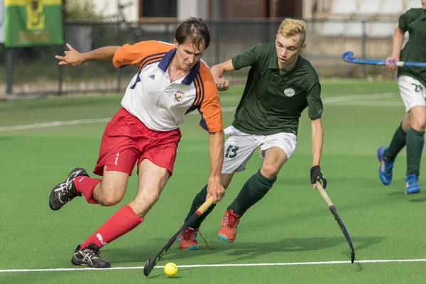 Zagrzeb Chorwacja Czerwca 2018 Mistrzostwa Chorwacji Hokeju Trawie Pomiędzy Zeliną — Zdjęcie stockowe