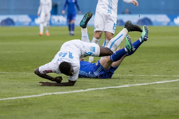 ZAGREB, CROATIA - JULY 13, 2019: Croatian league Supercup, GNK Dinamo vs. HNK  Rijeka. Dinamo players celebrating victory Stock Photo - Alamy