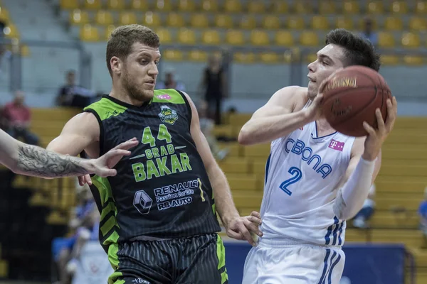 Zagreb Croatie Mai 2018 Match Quart Finale Basketball Entre Cibona — Photo