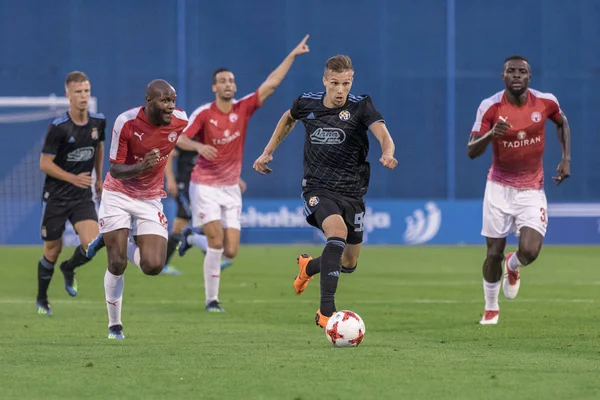 Zagreb Croatia Julho 2018 Partida Liga Dos Campeões Uefa Entre — Fotografia de Stock