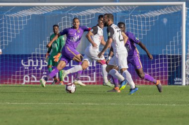 Zagreb, Hırvatistan - 31 Temmuz 2018: Arap Kulüp Şampiyonlar Kupası, Al Ain - Es Setif. Rachid Nadji (23))