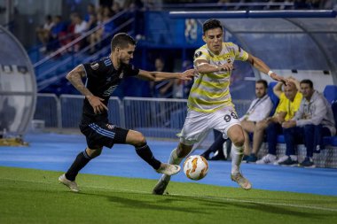 Zagreb, Hırvatistan - 20 Eylül 2018: Uefa Avrupa Ligi 2018 / 2019, Gnk Dinamo vs. Sk Fenerbahçe. Eylem Eljif Elmas (99))