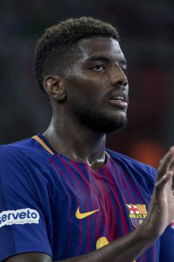 Zagreb, Hırvatistan - 23 Kasım 2017: Ehf Velux Şampiyonlar Ligi PD Zagreb - Fc Barcelona Lassa. Dika Hanım (24) kapat