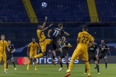 Zagreb, Hırvatistan - 28 Ağustos 2018: Uefa Şampiyonlar Ligi Playoffları, Gnk Dinamo ve Bsc Young Boys. Mario Gavranoviç (11))