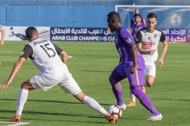 Zagreb, Hırvatistan - 31 Temmuz 2018: Arap Kulüp Şampiyonlar Kupası, Al Ain - Es Setif. İbrahim Diaky (18))