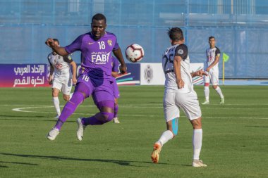 Zagreb, Hırvatistan - 31 Temmuz 2018: Arap Kulüp Şampiyonlar Kupası, Al Ain - Es Setif. İbrahim Diaky (18))