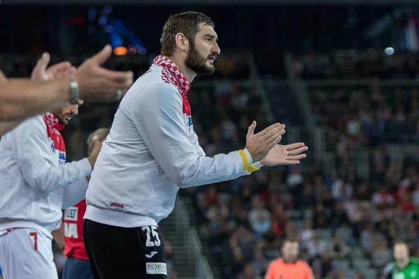 Zagreb Croacia Octubre 2017 Juego Amistoso Balonmano Entre Representación Nacional — Foto de Stock