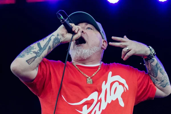 Загреб Кроатия Июня 2017 Года Загребский Rockfest House Pain Певец.