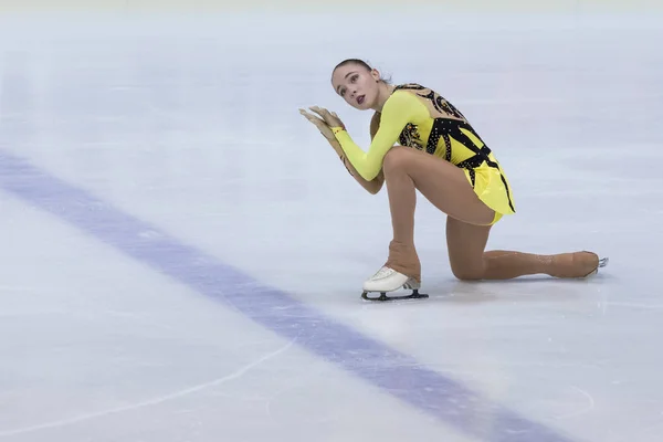 Zagreb Croatia Dezembro 2017 Competição Patinação Artística Golden Spin Zagreb — Fotografia de Stock