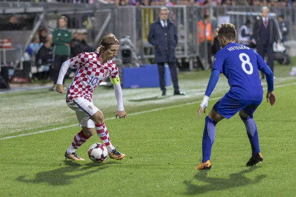 Rijeka Kroatien Oktober 2017 Qualifikation Für Die Fußball Weltmeisterschaft 2018 — Stockfoto