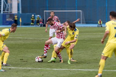 ZAGREB, CROATIA - SEPTEMBER 03, 2017: European qualifier for 2018 FIFA World CUp Russia. Croatia vs Kosovo. Marcelo BROZOVIC (11)