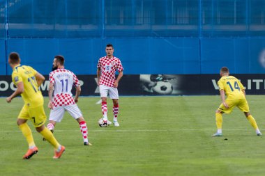 ZAGREB, CROATIA - SEPTEMBER 03, 2017: European qualifier for 2018 FIFA World CUp Russia. Croatia vs Kosovo. Dejan LOVREN (6)