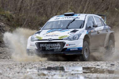 Sveta Nedelja, Hırvatistan - 26 Kasım 2017: 8. Szabolcs Varkonyi - Gergely Makai / Hyundai i20 R5 / Limitsiz