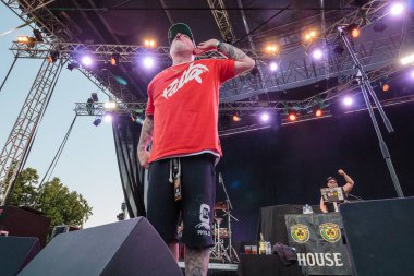 ZAGREB, CROATIA - JUNE 26, 2017: Zagreb Rockfest House of Pain singer Everlast on stage
