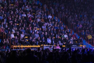 Zagreb, Hırvatistan - 30 Eylül 2018: Kvasir bir kişilik grup Dom Sportova 'da sahne aldı. Konserde kalabalık