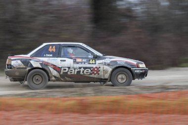 Sveta Nedelja, Hırvatistan - 26 Kasım 2017: 8. Josip Zagar - Walter Kisch / Toyota Corolla Gt Ae86 / Rwd