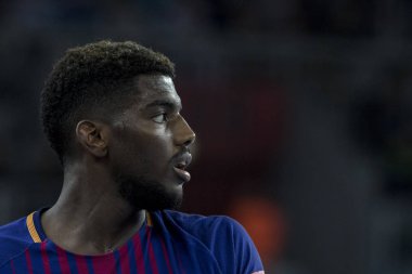 Zagreb, Hırvatistan - 23 Kasım 2017: Ehf Velux Şampiyonlar Ligi PD Zagreb - Fc Barcelona Lassa. Dika Hanım (24) kapat