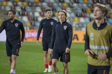 Rijeka, Hırvatistan - 12 Ekim 2018: Uefa Uluslar Ligi maçı Hırvatistan - İngiltere. Davor Suker