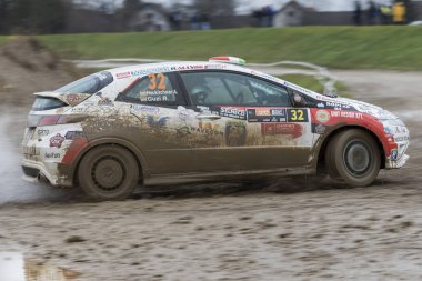 Sveta Nedelja, Hırvatistan - 26 Kasım 2017: 8. Andras Neukirchner - Robert Guzi / Honda Civic Type-R R3 / Pro Sport