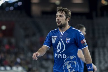 Zagreb, Hırvatistan - 29 Kasım 2017: Ehf Velux Şampiyonlar Ligi PPD Zagreb - Rhein-Neckar Lowen. Zlatko Horvat (18)