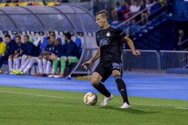 Zagreb, Hırvatistan - 20 Eylül 2018: Uefa Avrupa Ligi 2018 / 2019, Gnk Dinamo vs. Sk Fenerbahçe. Etkinlikte Mislav Orsiç (99)