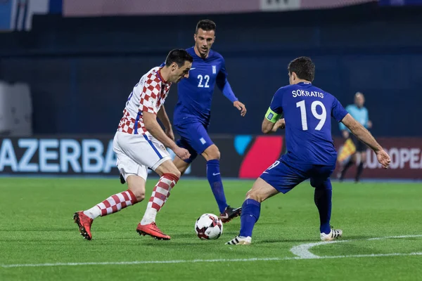 Zagreb Kroatien November 2017 Qualifikation Für Die Fußball 2018 Russland — Stockfoto