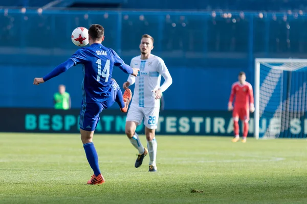 Zagreb Hırvatistan Ekim 2017 Gnk Dinamo Ile Hnk Rijeka Arasındaki — Stok fotoğraf