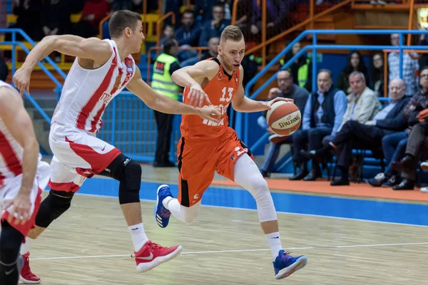 Záhřeb Chorvatsko Října 2017 Aba Liga Cibona Záhřeb Crvena Zvezda — Stock fotografie