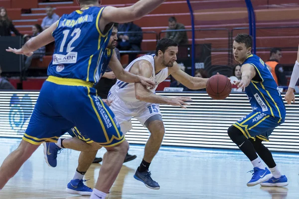 Zagreb Croatie Novembre 2017 Match Basket Ball Entre Cedevita Vrijednosnice — Photo